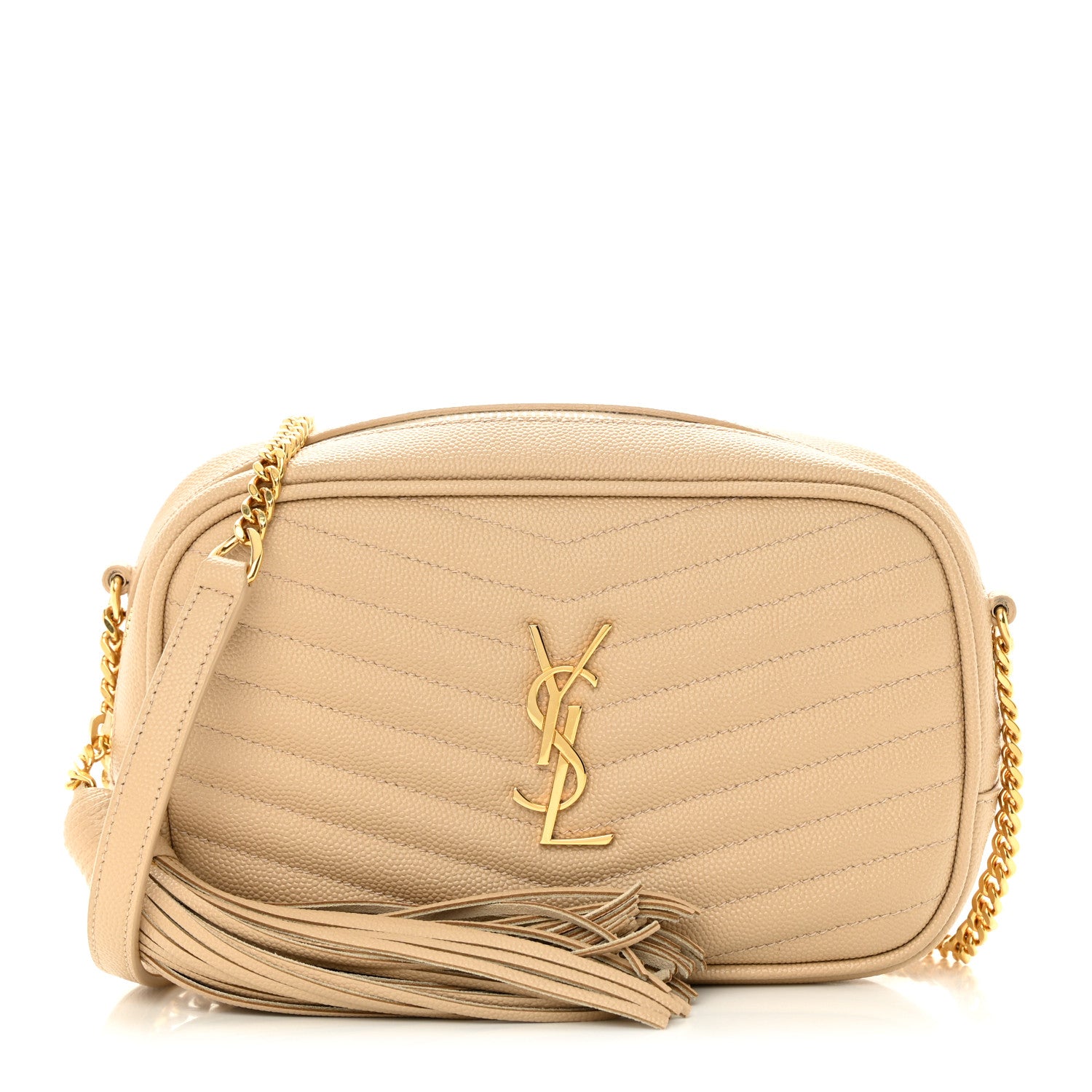 Saint Laurent Grain De Poudre Matelasse Monogram Mini Lou Camera Bag New Powder 1 of 12