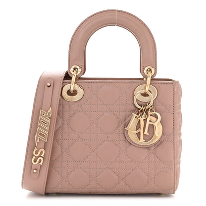 Christian Dior Lambskin Cannage Small My ABCDior Lady Dior Blush 1 of 13