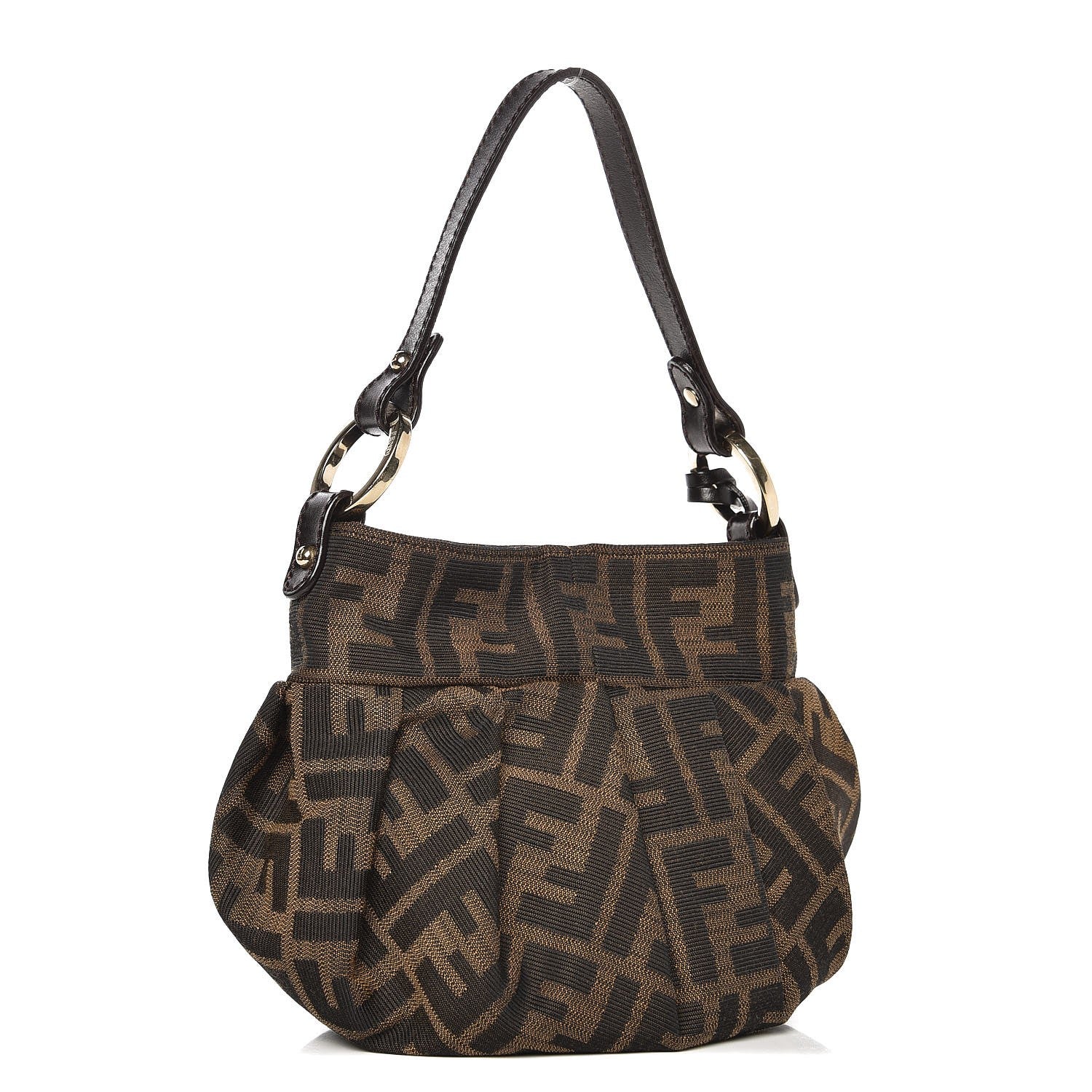 Fendi Zucca Mini Chef Hobo Tobacco 3 of 7