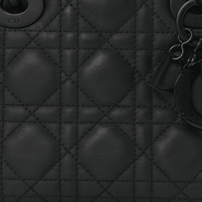 Christian Dior Ultra Matte Calfskin Cannage Mini Lady Dior Black 9 of 15