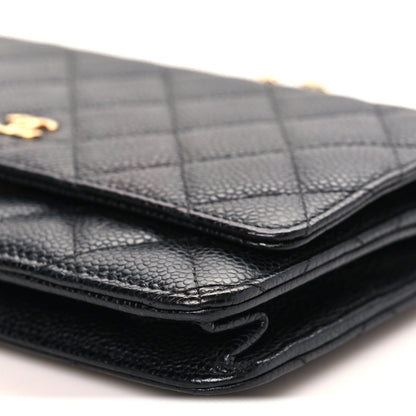 Chanel Caviar Quilted Wallet on Chain WOC Black 11 of 11