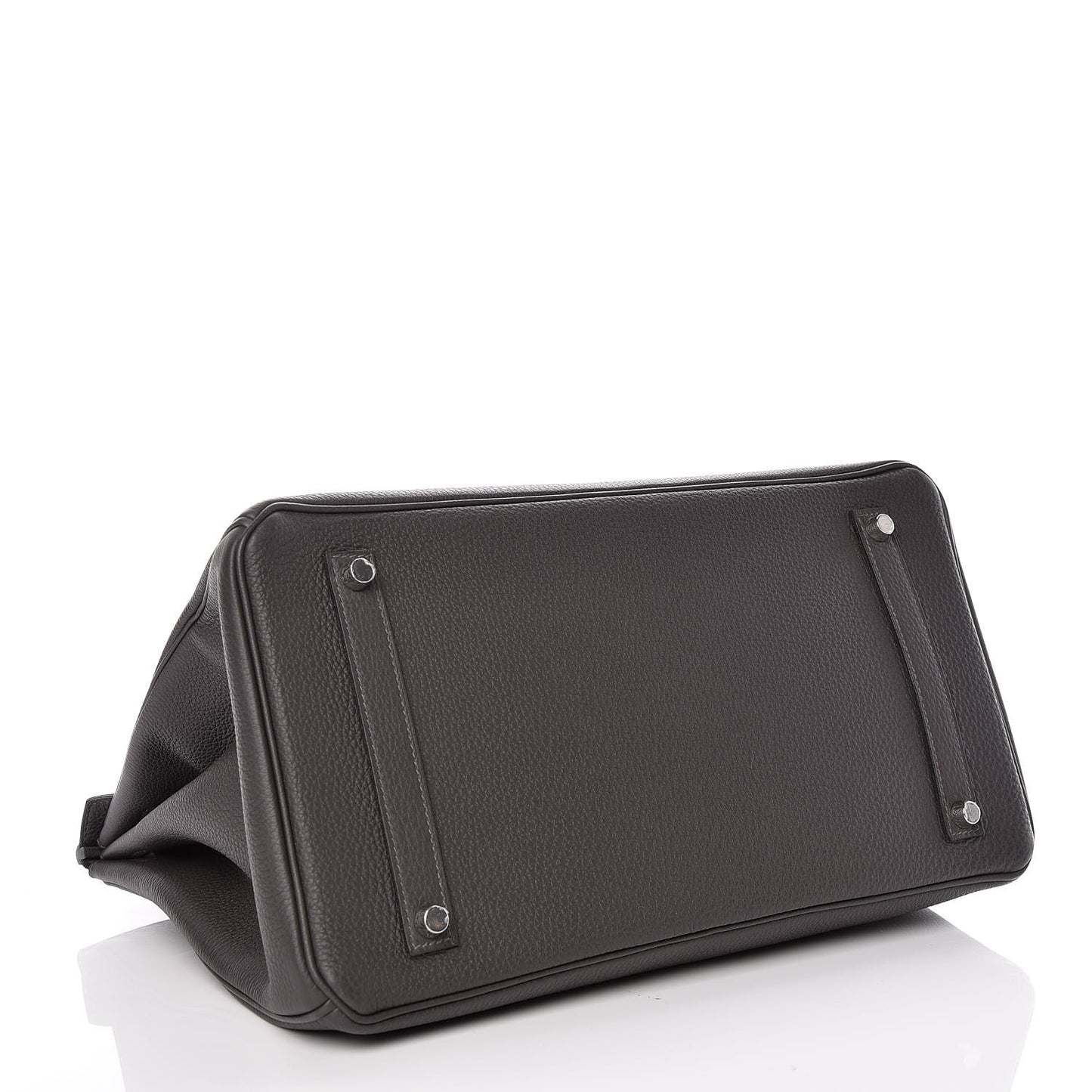 Lambskin Bi-Cabas Grey Cognac