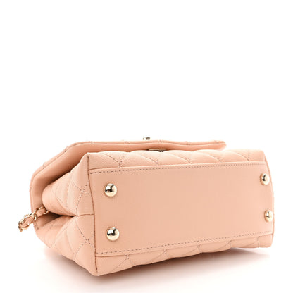 Chanel Caviar Quilted Extra Mini Coco Handle Flap Light Pink 4 of 10