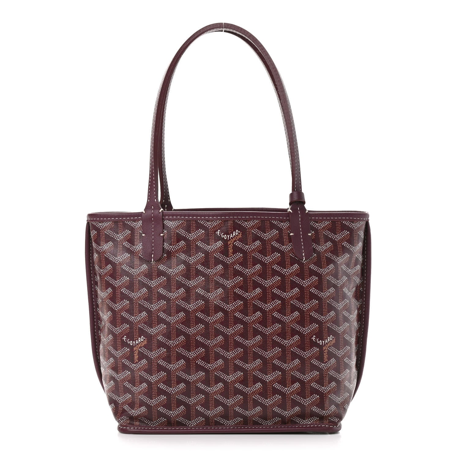 Goyard Goyardine Reversible Mini Anjou Burgundy 3 of 9