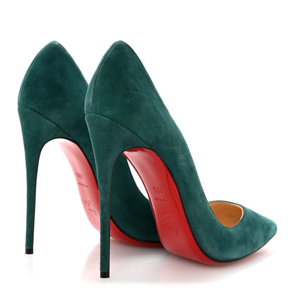 Christian Louboutin Suede So Kate 120 Pumps 39.5 Forest 5 of 9