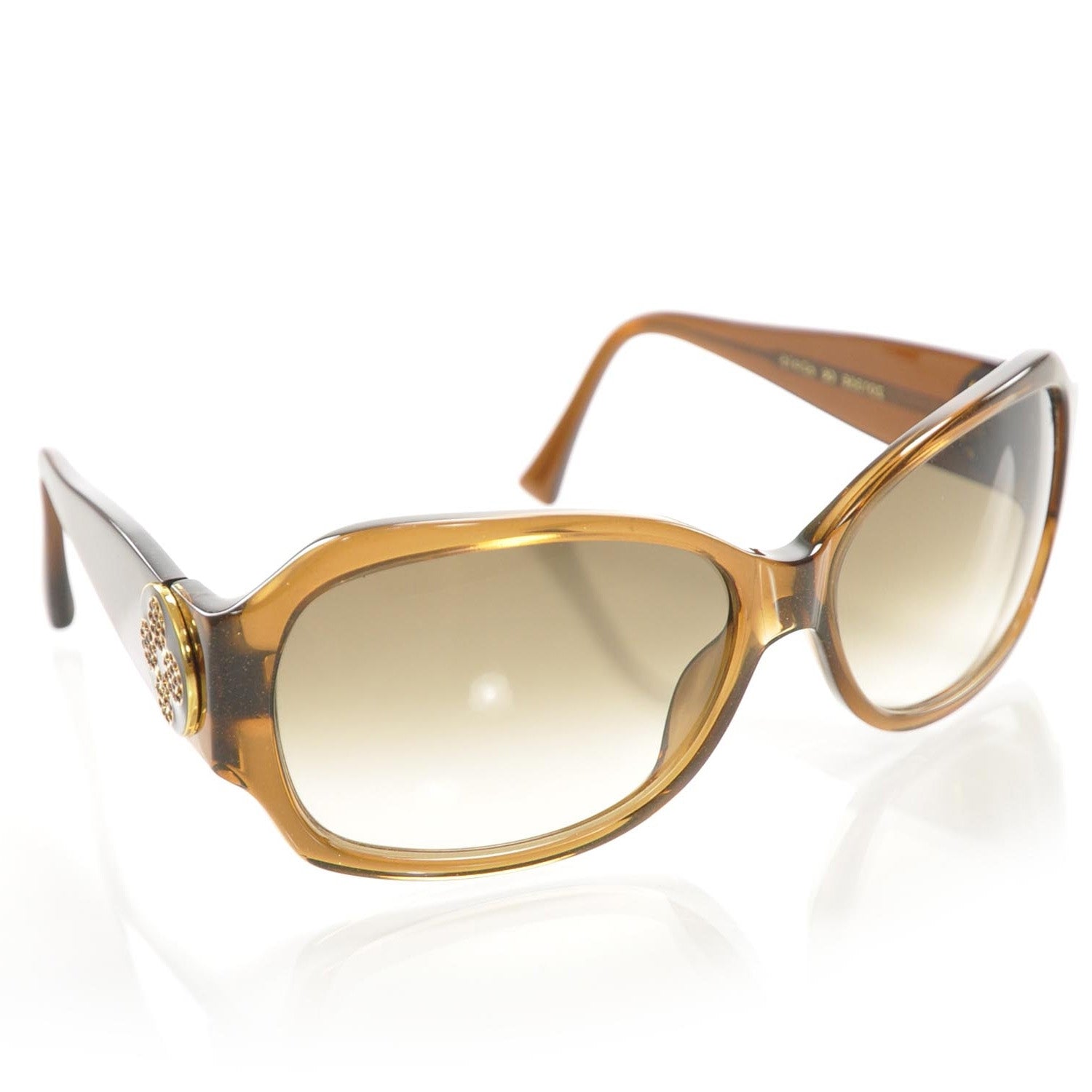 Louis Vuitton Ursula Strass Glitter Sunglasses Dark Honey 1 of 7
