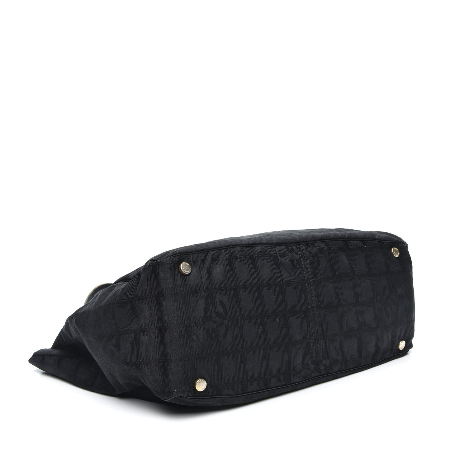 Nylon Large Travel Tote Black