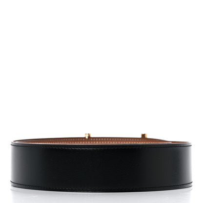 Hermes Box Togo 32mm H d'Ancre Belt 85 34 Black Gold 2 of 5