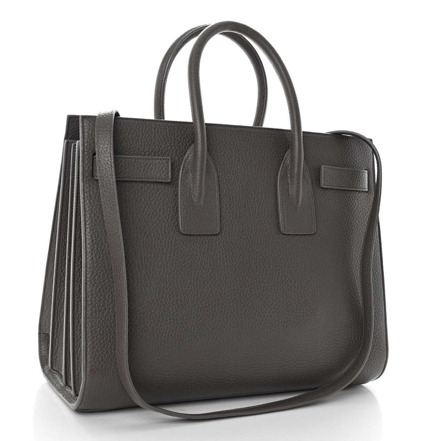 Grained Calfskin Small Sac De Jour Fog