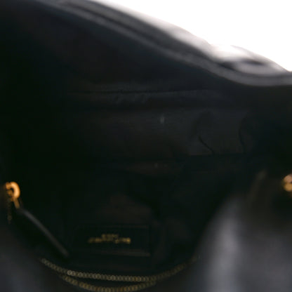 Saint Laurent Lambskin Quilted Small Loulou Puffer Monogram Chain Satchel Black 5 of 8