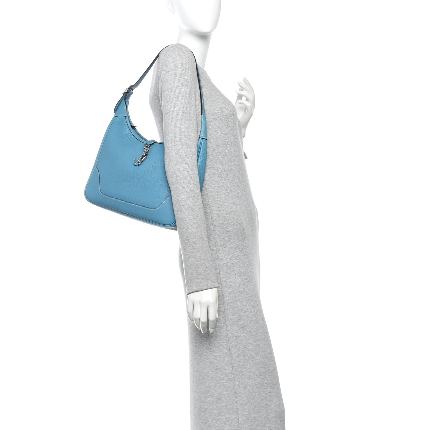 Togo Trim II 31 Shoulder Bag Blue Jean