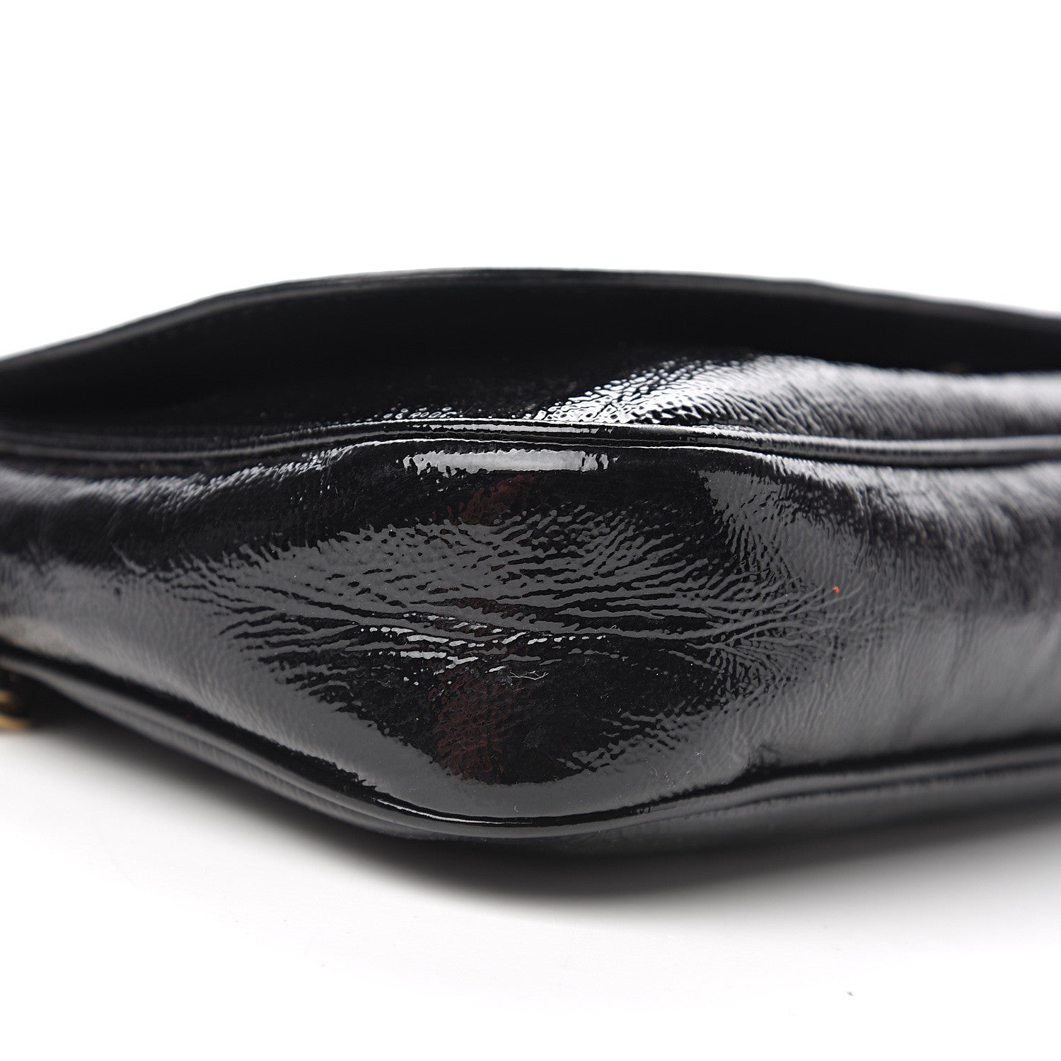 Gucci Patent Medium Soho Flap Crossbody Black 4 of 17