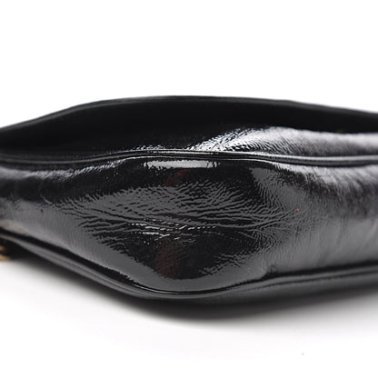 Gucci Patent Medium Soho Flap Crossbody Black 4 of 17