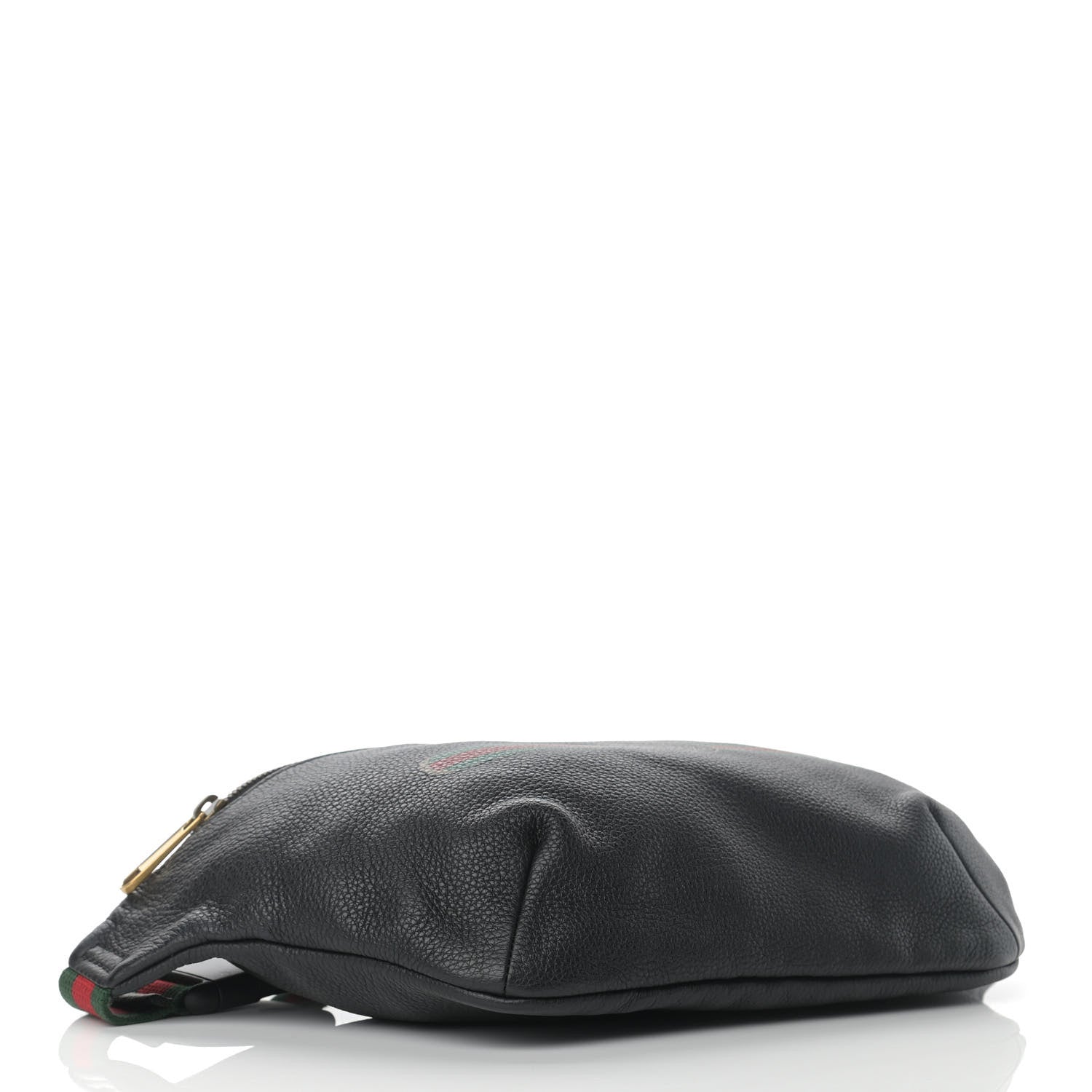 Gucci Grained Calfskin Logo Belt Bag Black 4 of 11