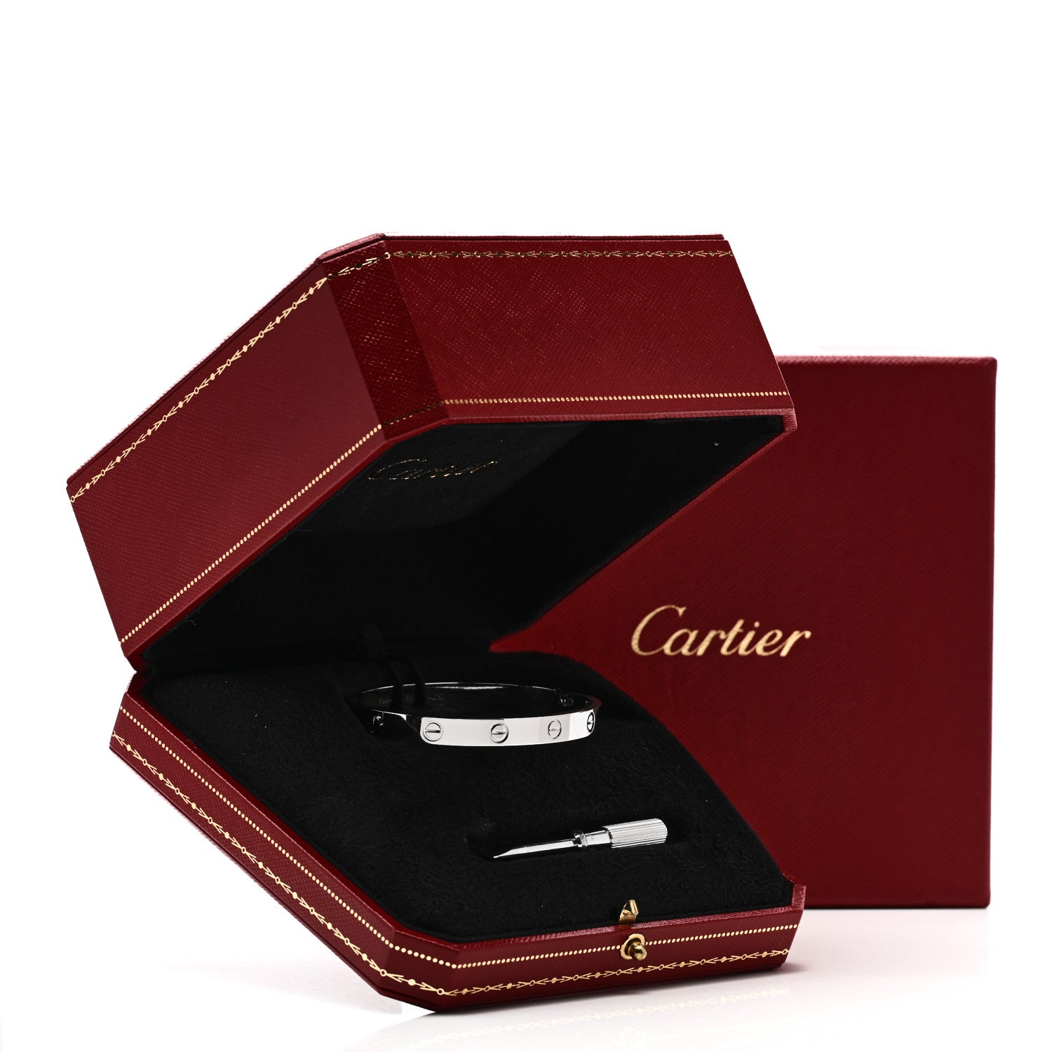 Cartier 18K White Gold LOVE Bracelet 17 6 of 6