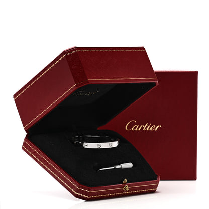 Cartier 18K White Gold LOVE Bracelet 17 6 of 6