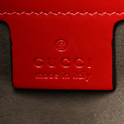 Gucci Guccissima Signature Small Day Backpack Hibiscus Red 6 of 10