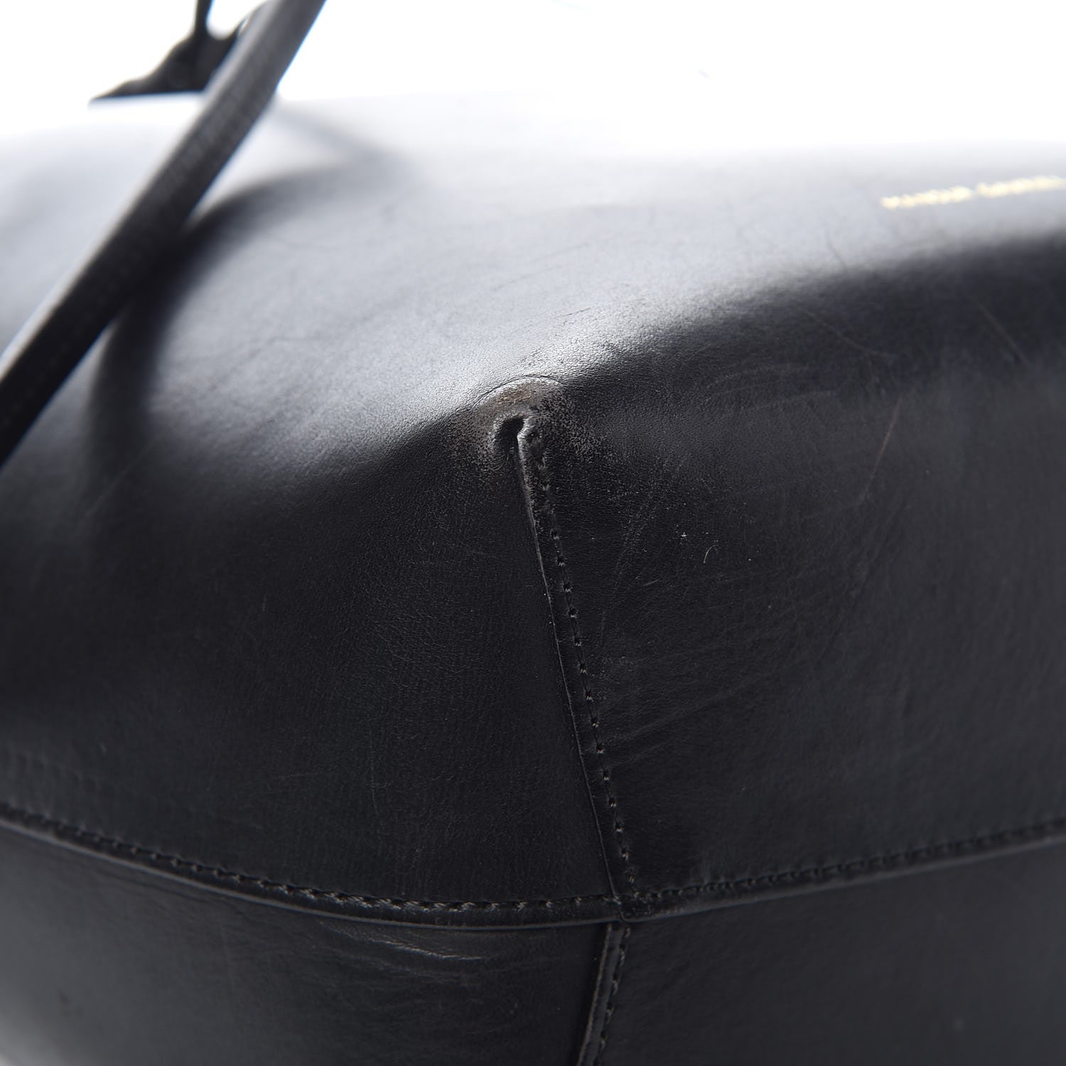 Mansur Gavriel Calfskin Mini Bucket Bag Black Argento 15 of 18