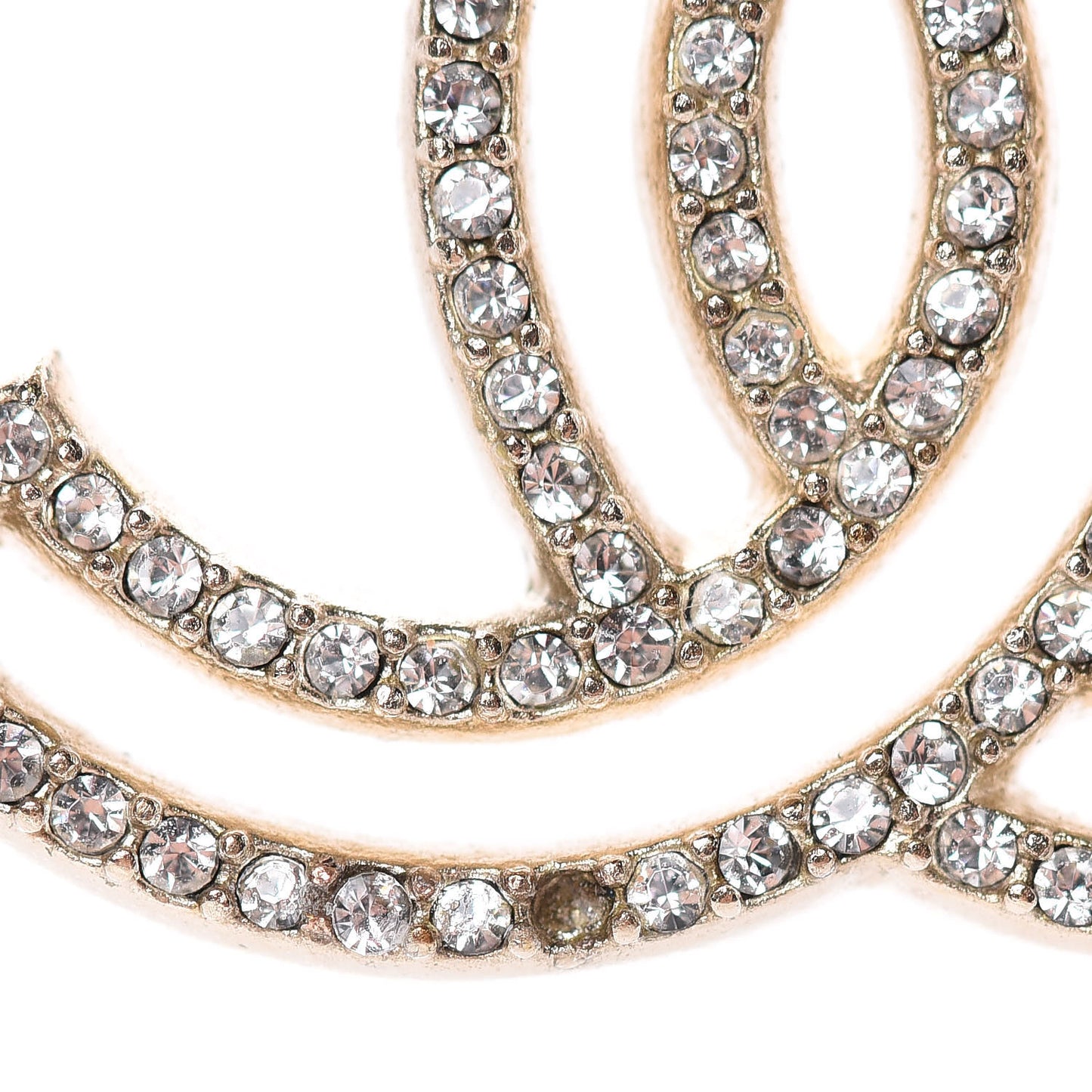 Crystal CC 100 Anniversary Necklace Gold