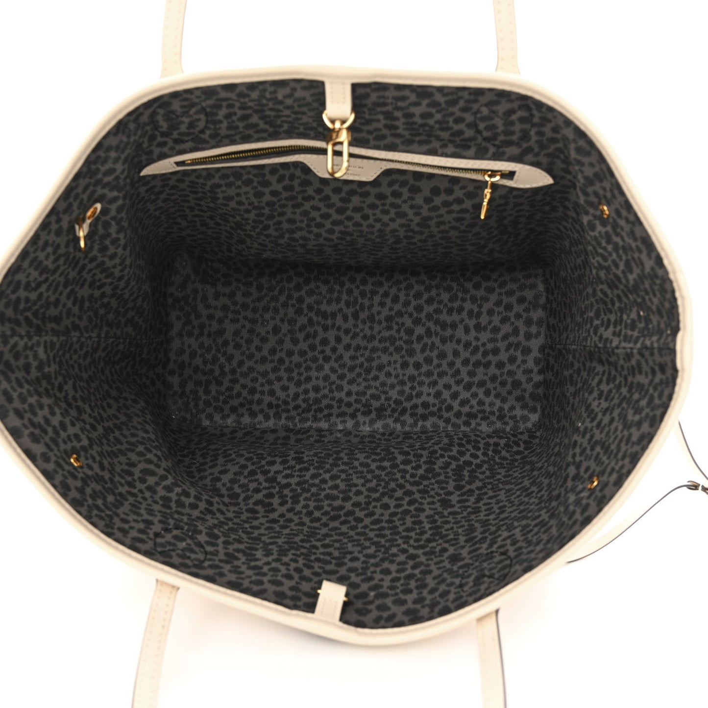 Monogram Giant Wild at Heart Neverfull MM Creme