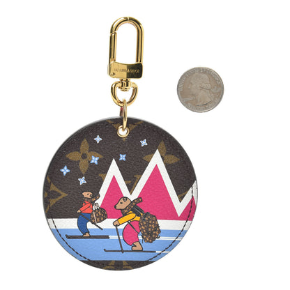 Louis Vuitton Monogram 2018 Christmas Animation Bears Bag Charm Key Ring 2 of 4