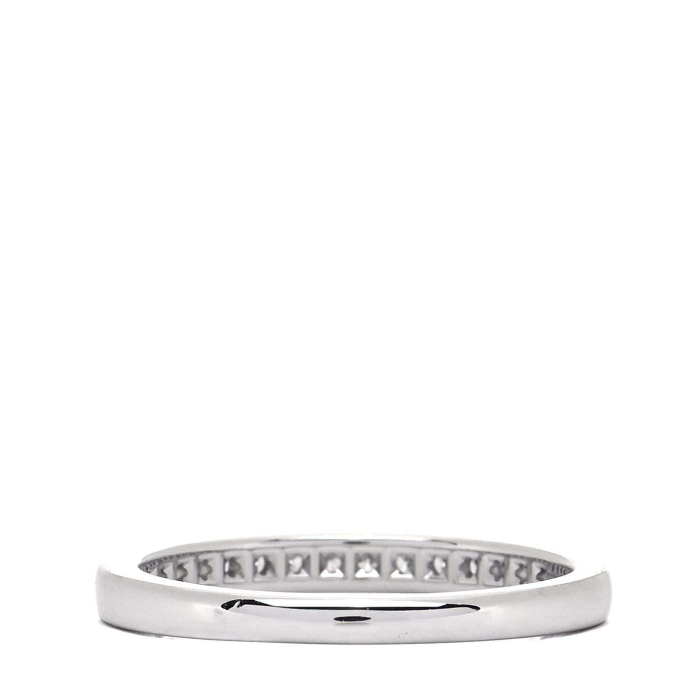 Platinum Diamond Half Circle Wedding Band Ring 49 5