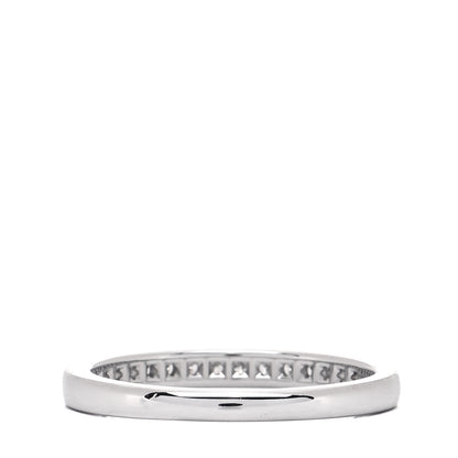 Tiffany Platinum Diamond Half Circle Wedding Band Ring 49 5 3 of 5