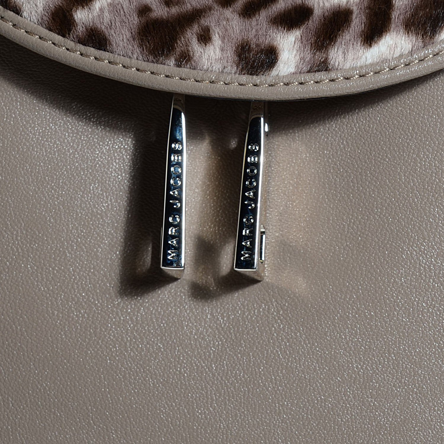 Marc Jacobs Lambskin Calf Hair Large Serengeti Wellington Concrete 10 of 10