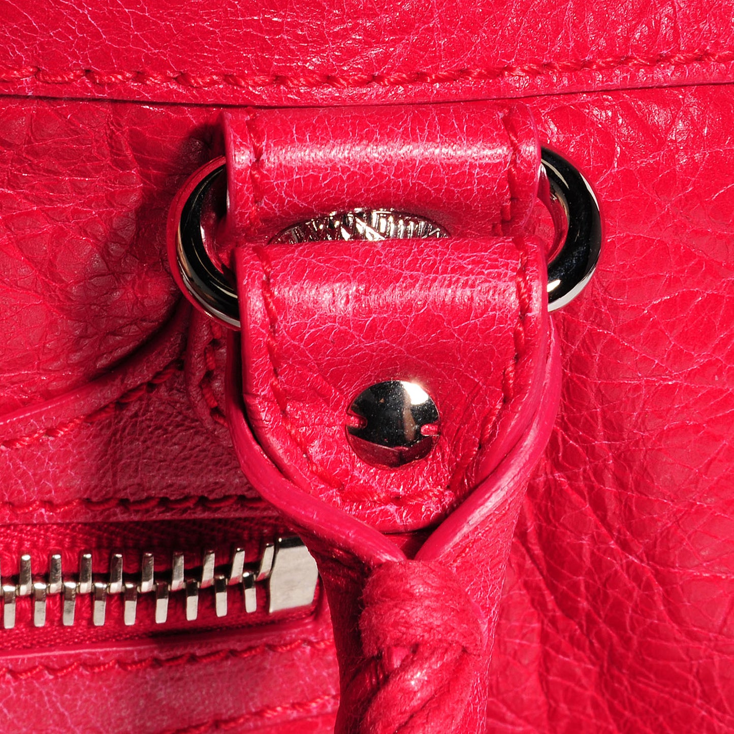 Agneau Giant 12 Silver Hardware Work Rose Thulian