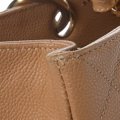 Chanel Caviar Quilted Grand Shopping Tote GST Beige 16 of 22