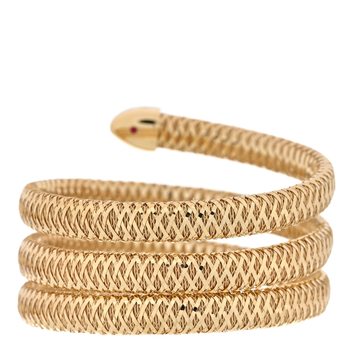 18K Yellow Gold Diamond Primavera Coil Bracelet