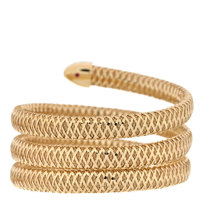 Roberto Coin 18K Yellow Gold Diamond Primavera Coil Bracelet 2 of 3