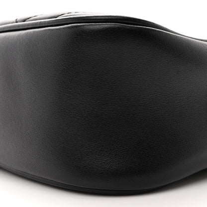 Gucci Calfskin Matelasse Small GG Marmont Chain Shoulder Bag Black 11 of 12