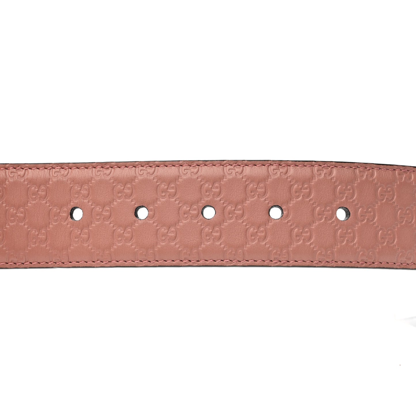 Soft Microguccissima Margaux Calfskin Belt 90 36 Soft Pink