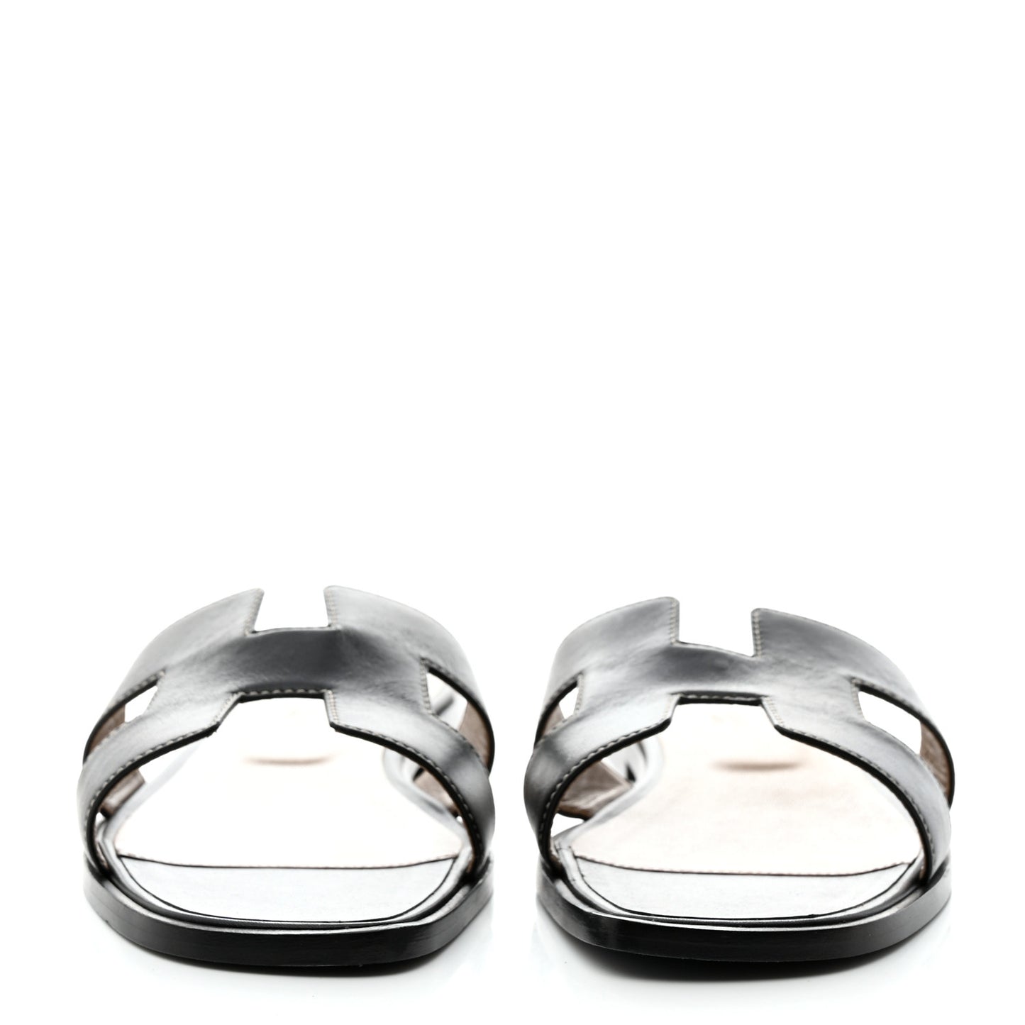Box Calfskin Oran Sandals 39.5 Black
