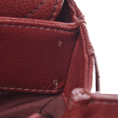 Chanel Caviar Quilted City Shopping Tote Dark Red 15 of 15