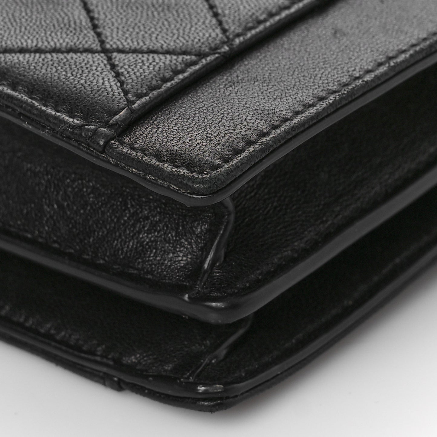 Lambskin Quilted Mini Gaby Satchel Black