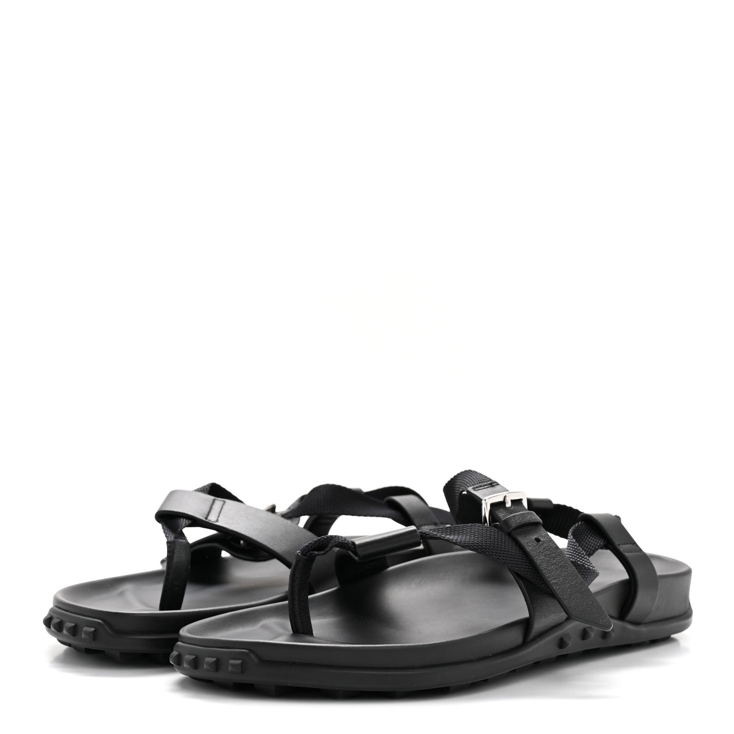 Hermes Calfskin Womens Inboard Sandals 38 Black 8 of 18