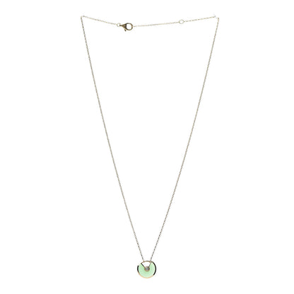 Cartier 18K Yellow Gold Diamond Chrysoprase XS Amulette de Cartier Pendant Necklace 3 of 6