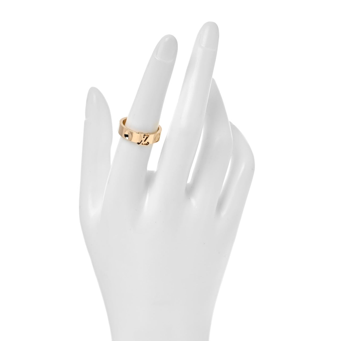18K Yellow Gold Empreinte LV Ring 54 7