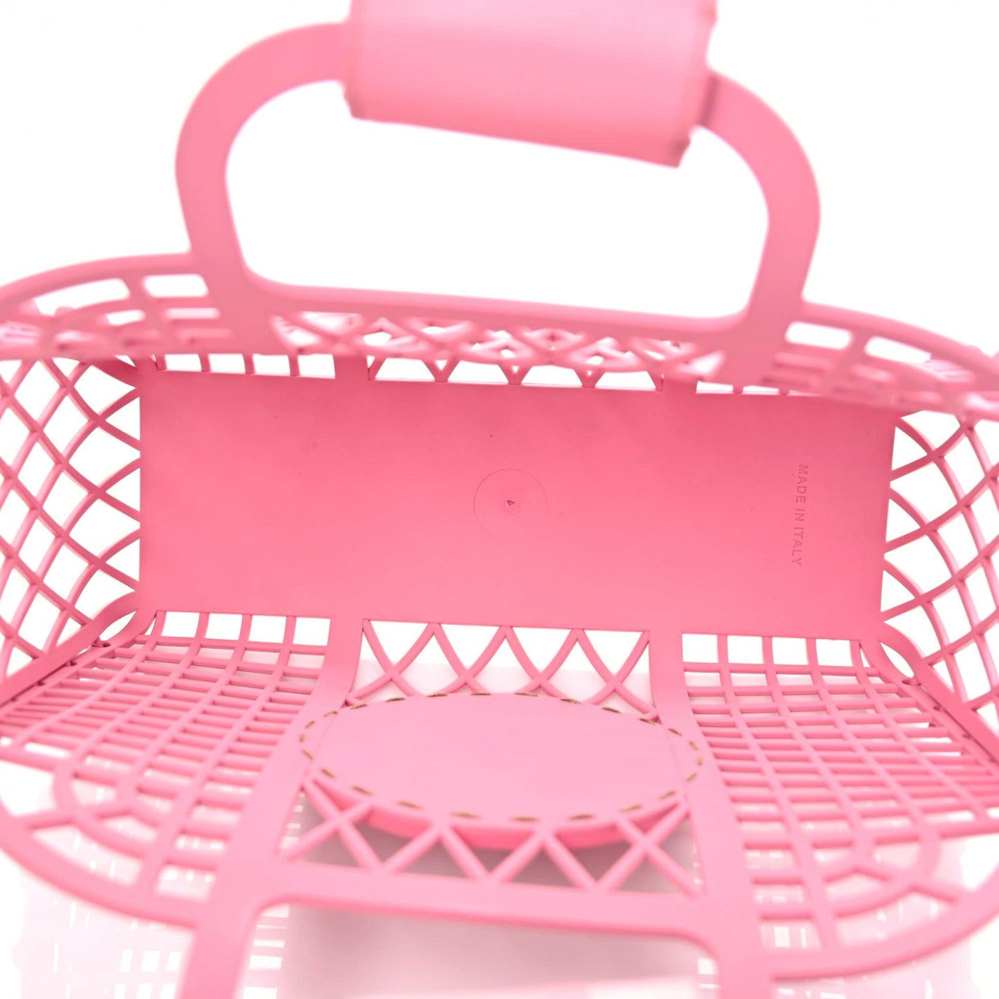 Recycled Plastic Vitello Liberty Matte Small Fendi Basket Rosa