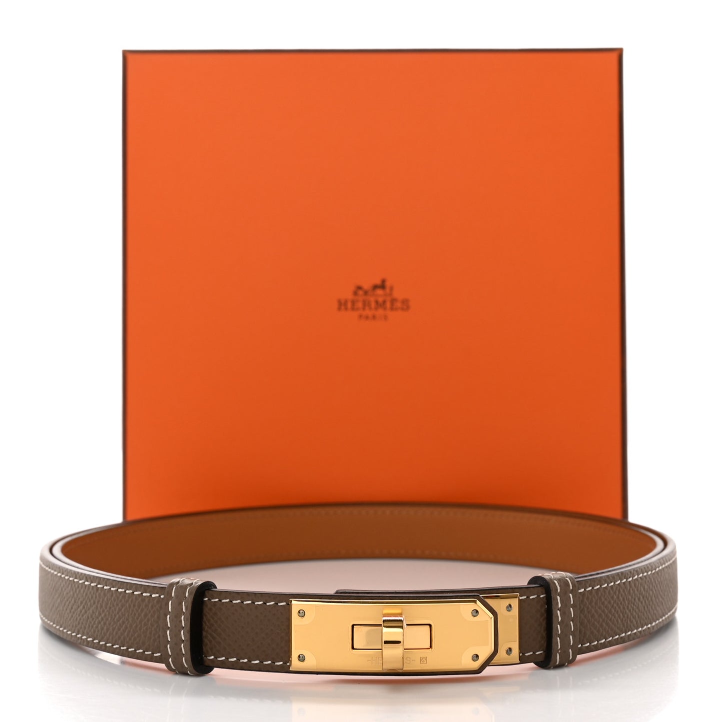 Epsom Kelly Belt Etoupe