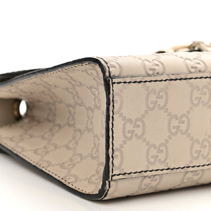 Gucci Guccissima Signature Medium Emily Chain Shoulder Bag Mystic White 9 of 12