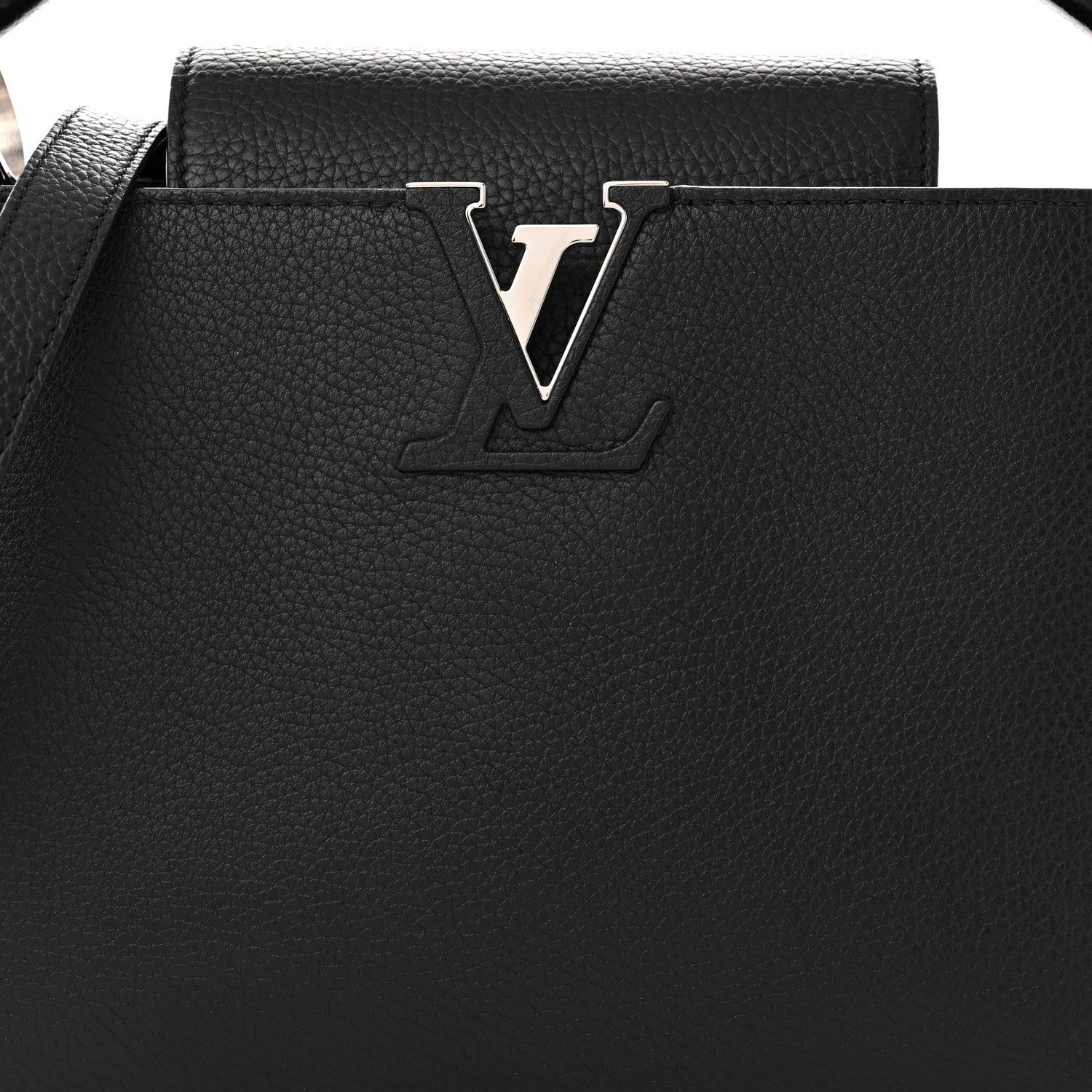 Louis Vuitton Taurillon Capucines PM Black 7 of 10