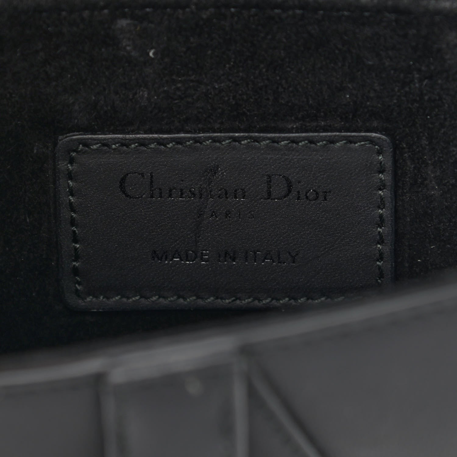 Christian Dior Ultra Matte Calfskin Mini Saddle Bag Black 5 of 9