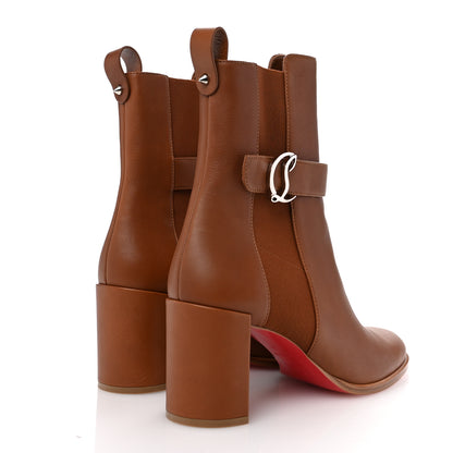 Christian Louboutin Calfskin CL Chelsea 70 Booty 41 Cuoio 5 of 9