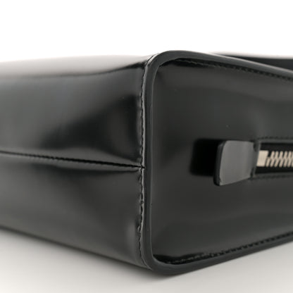 Prada Spazzolato Mini Re-Edition 1995 Double Handle Handbag Black 10 of 11