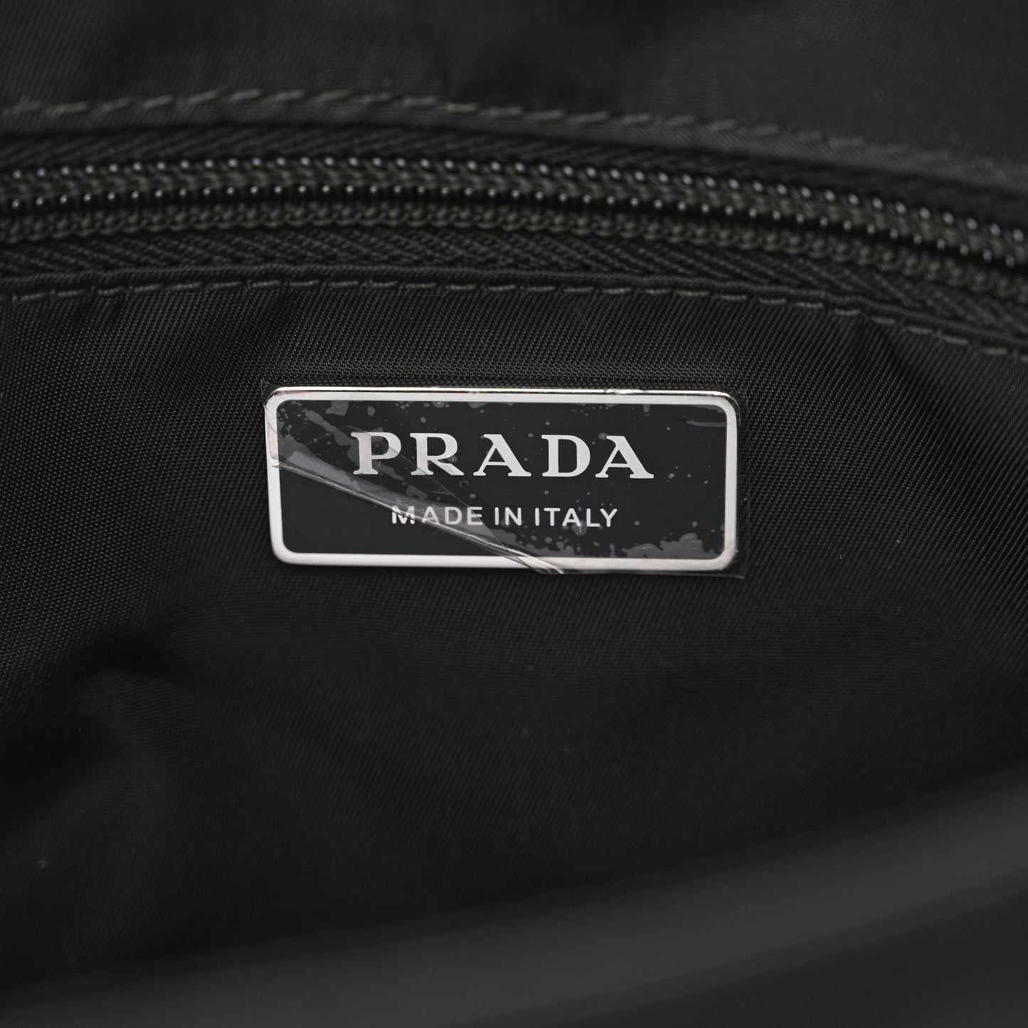 Re-Nylon Vitello Padded Small Flap Shoulder Bag Black
