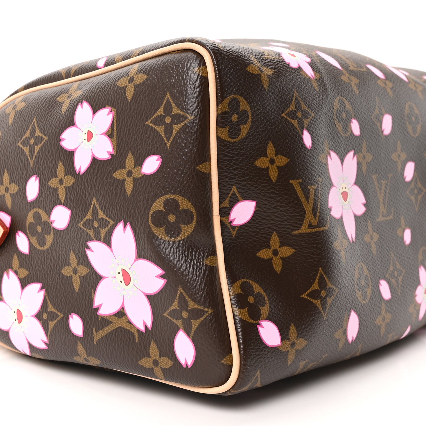 LV X TM Monogram Cherry Blossom Speedy Bandouliere 25 Sakura Brown