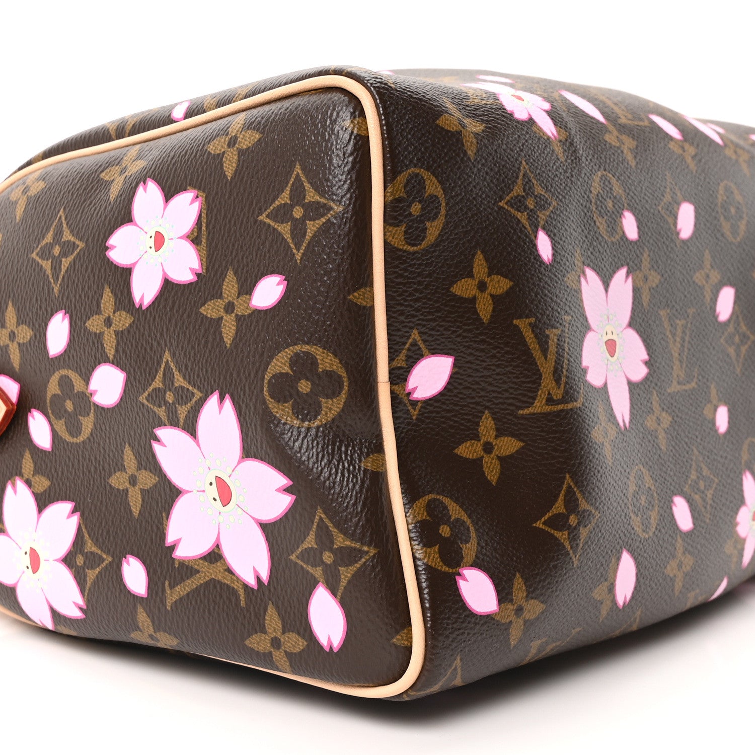 Louis Vuitton LV X TM Monogram Cherry Blossom Speedy Bandouliere 25 Sakura Brown 8 of 10